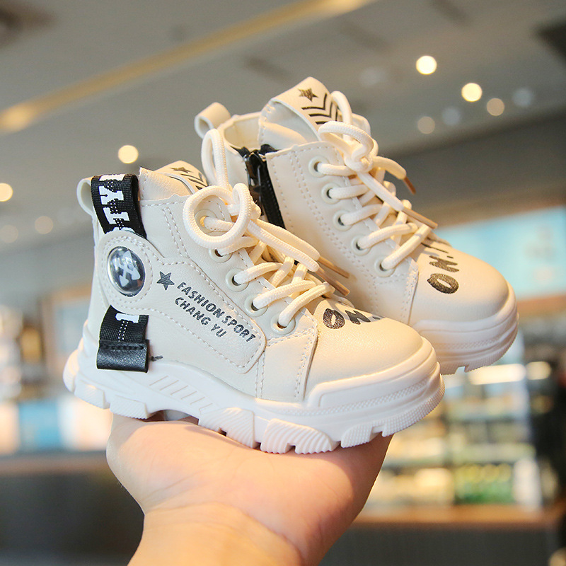 New Baby Boys Girls Shoes Infant Solid Colors Non-Slip Soft Sole Flat PU Leather Classic First Walker Newborn Manor Style Shoes