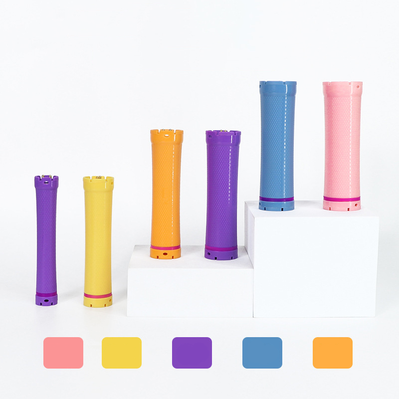 10pcs/set 24V Standard Digital Hair Rollers Sponge Clips Set Electric Heated Perm Curler Wool Curl Big Wave Curling Rod Bar 1808