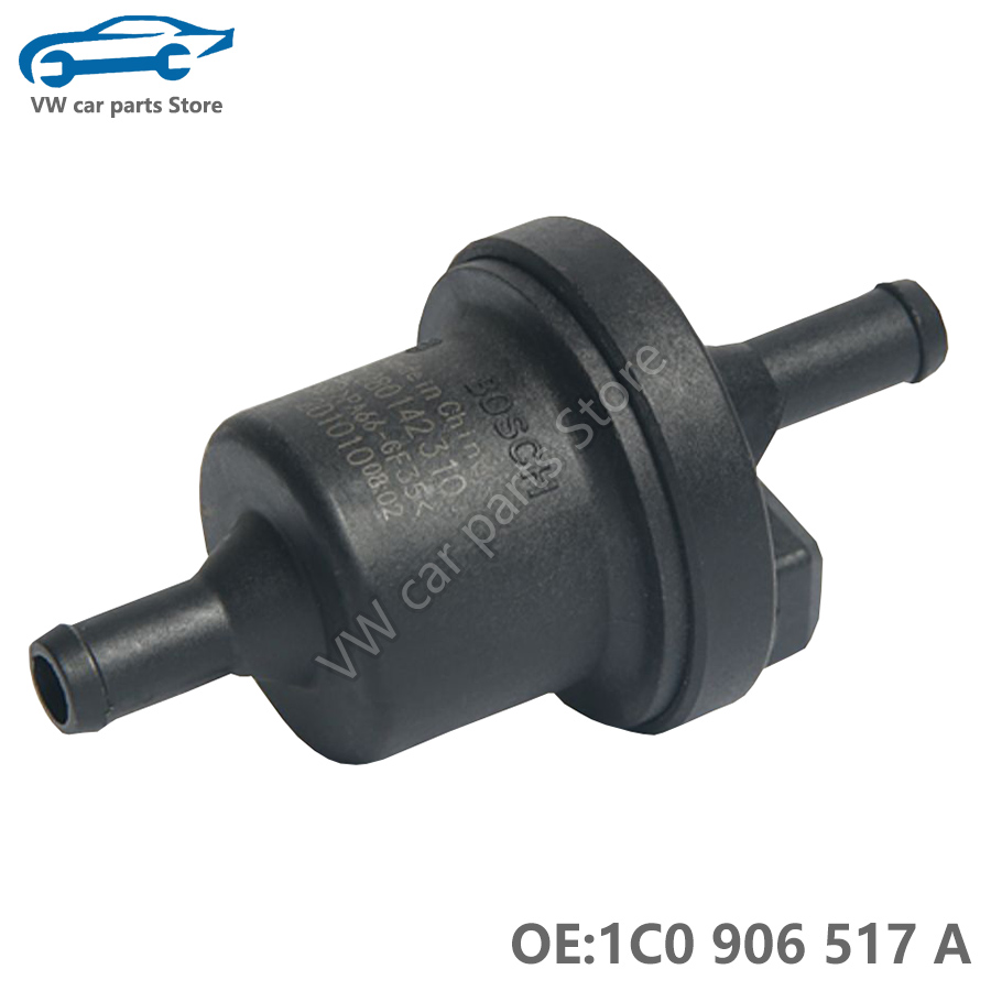 6QE906517 Canister Purge Vent Valve Solenoid For VW Golf Passat POLO Beetle Jetta Tiguan Touareg Audi A3 A4 A6 TT 1C0 906 517 A