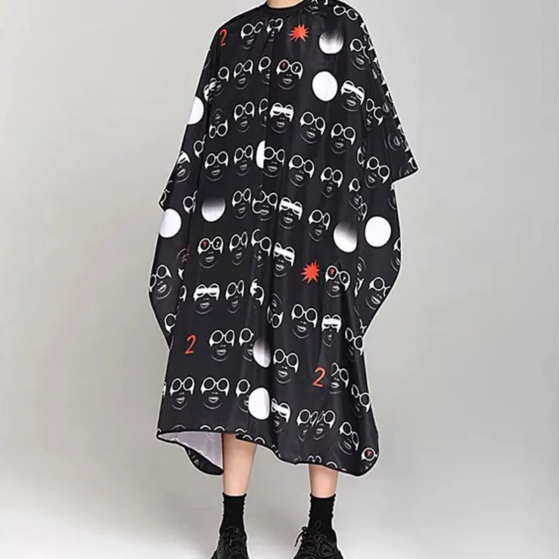 Professional Barber Cape Non-stick Anti-static Hair Cape Cloth Adjustable Elastic Neck Hair Styling