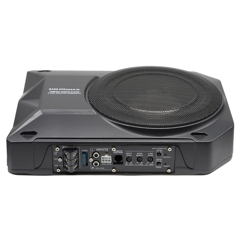 8 Inch Car Audio Speakers Music System In The Car Active Subwoofer Under Seat for Car Under Woofer Aluminum Body Pro Bass Hron