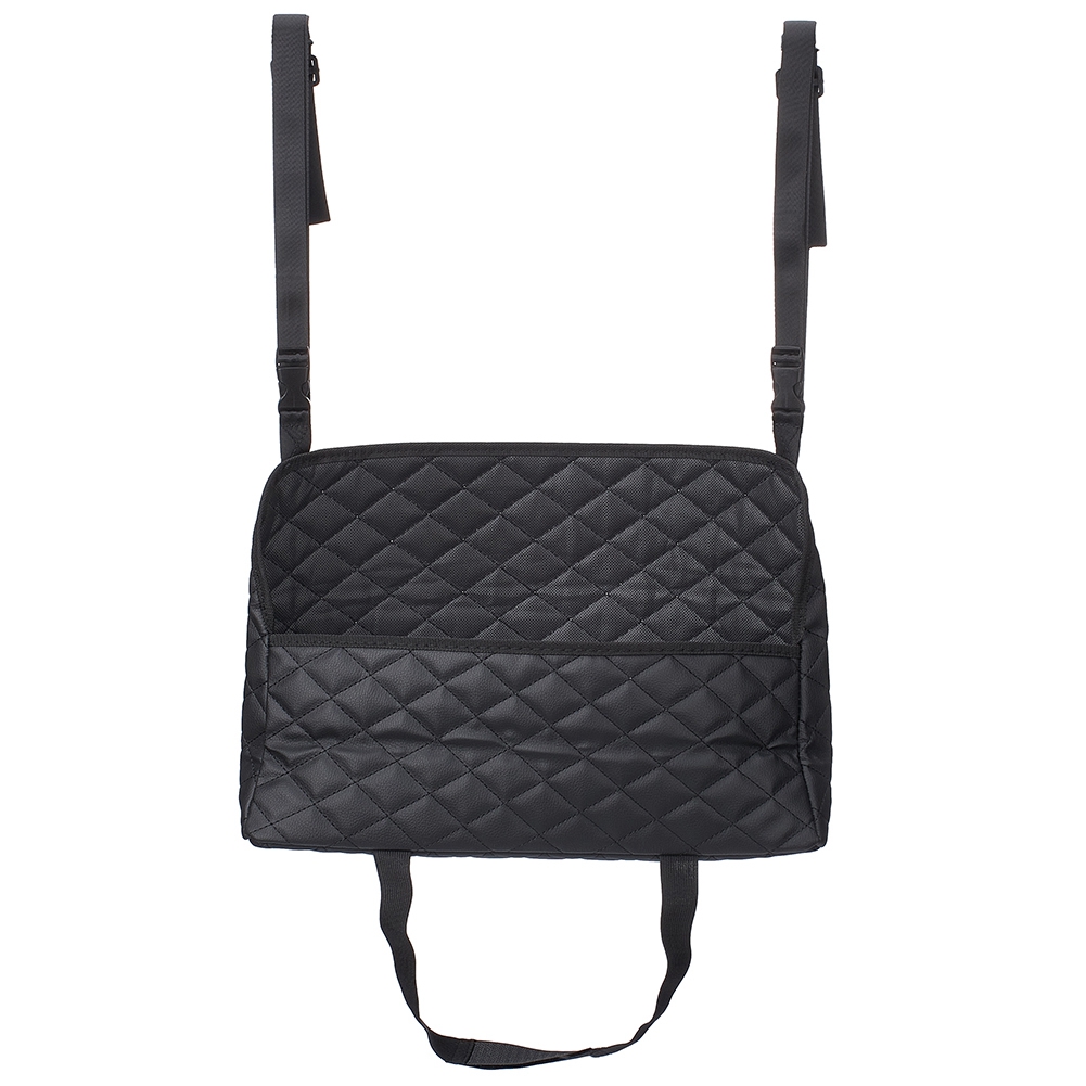 Auto Seat Armrest Box Gap Storage Bag PU Leather Front Seat Organizer Bag Handbag Tissue Holder Stowing Tidying Central Pouch