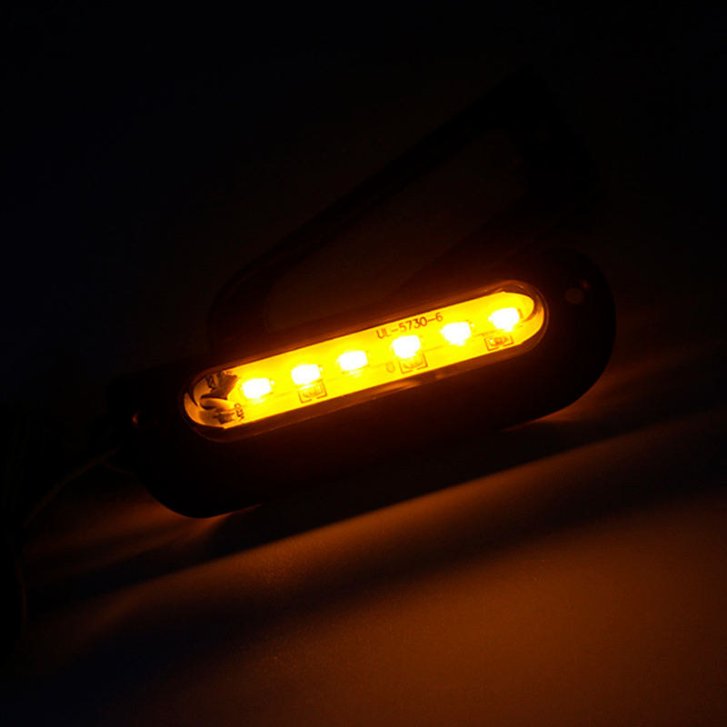 High Quality 12V Led Handlebar Lights For 22Mm-25Mm Modified Motorcycle Turn Signal Corne Light Water Proof Brake Fog Lamp