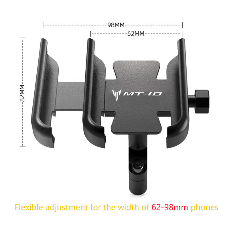 For Yamaha MT10 MT-10 Motorcycle CNC Aluminum Mobile Phone Holder GPS Navigator Rearview Mirror Handlebar Bracket Accessories