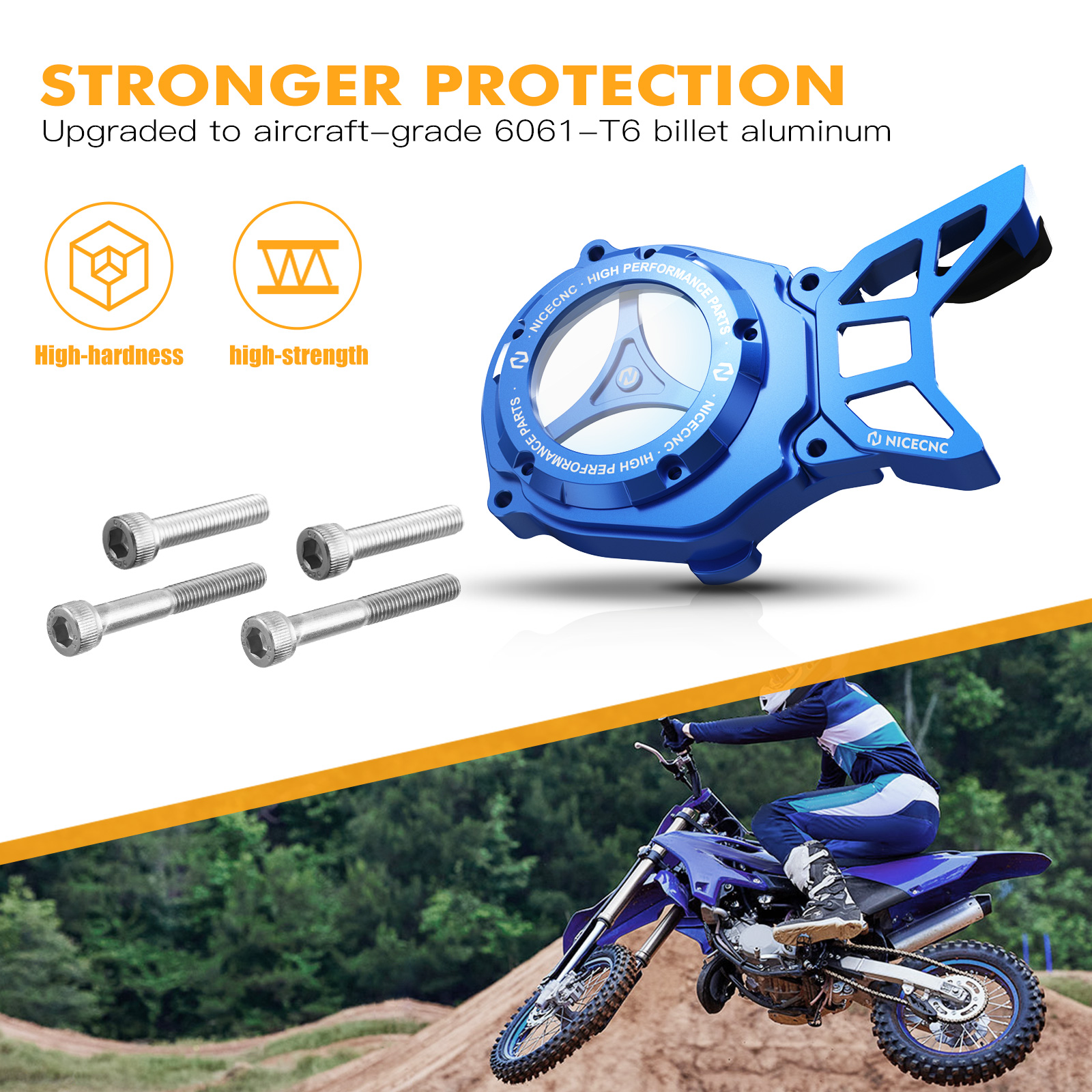 Motorcycle Sprocket Cover Guard & Motor Cover Kit For Yamaha YZ85 2002-2023 YZ80 1993-2001 YZ65 2018-2023 YZ 85 80 65 Aluminum
