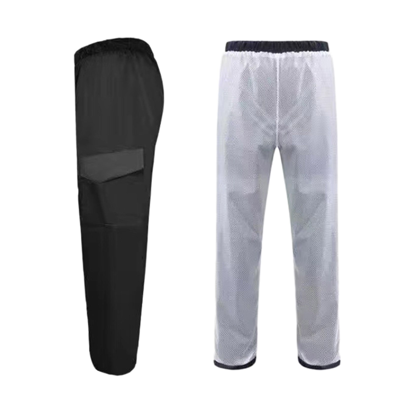 Men's Cycling Pants Waterproof Rain Cover Thickened Double Layer Trousers For Male Bike Bicycle Motorcycle Finishing Breathable