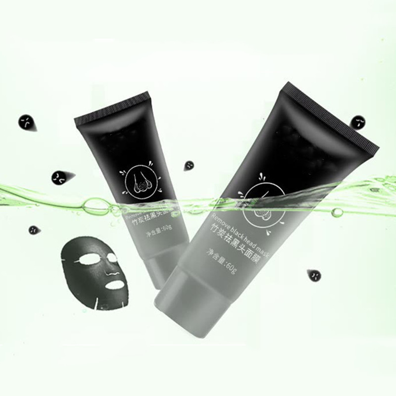 1pc 60 ml Bamboo Charcoal Blackhead remover face mask care Against black dots mask Remove black dots beauty skincare nose mask
