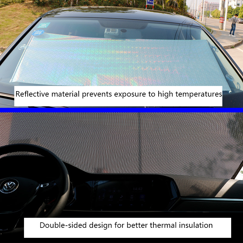 Car Auto Retractable Sunshade Windshield Front Side Sun Visor Anti UV-Protector Folding Sun Visor Sheet Car Interior Accessories