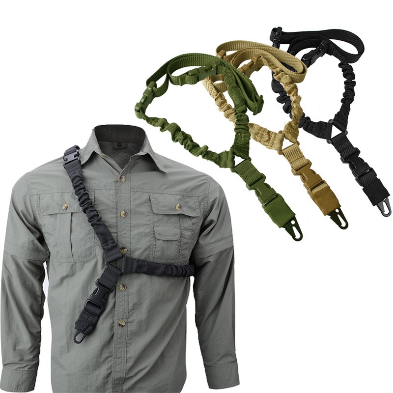 Shot Gun Belt Hunting Accessories Tactical Gear Tactical Single Point Gun Sling Shoulder Strap Rifle Rope Belt