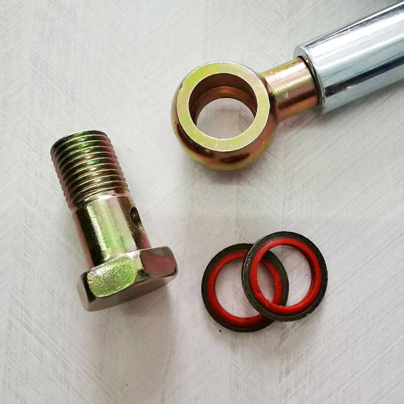 PTFE High Temperature Resistant Hose Motorcycle Brake Clutch Oil Hose Braided Steel Tube Pipe Oil cooler Colorful Hose Adapter