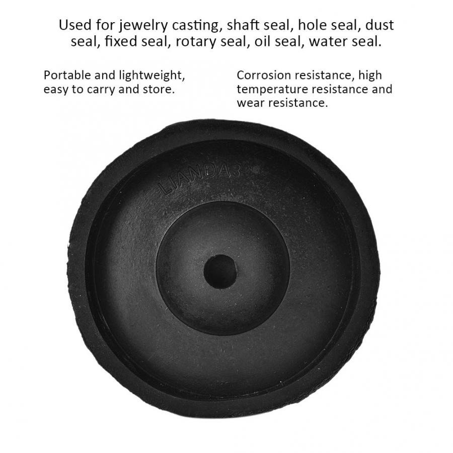 1PC Rubber Sprue Base Rubber Base Plate for Jewelry Wax Casting Machine 3/4/5inch DIY Jewelry Making Processing Tool Accessory