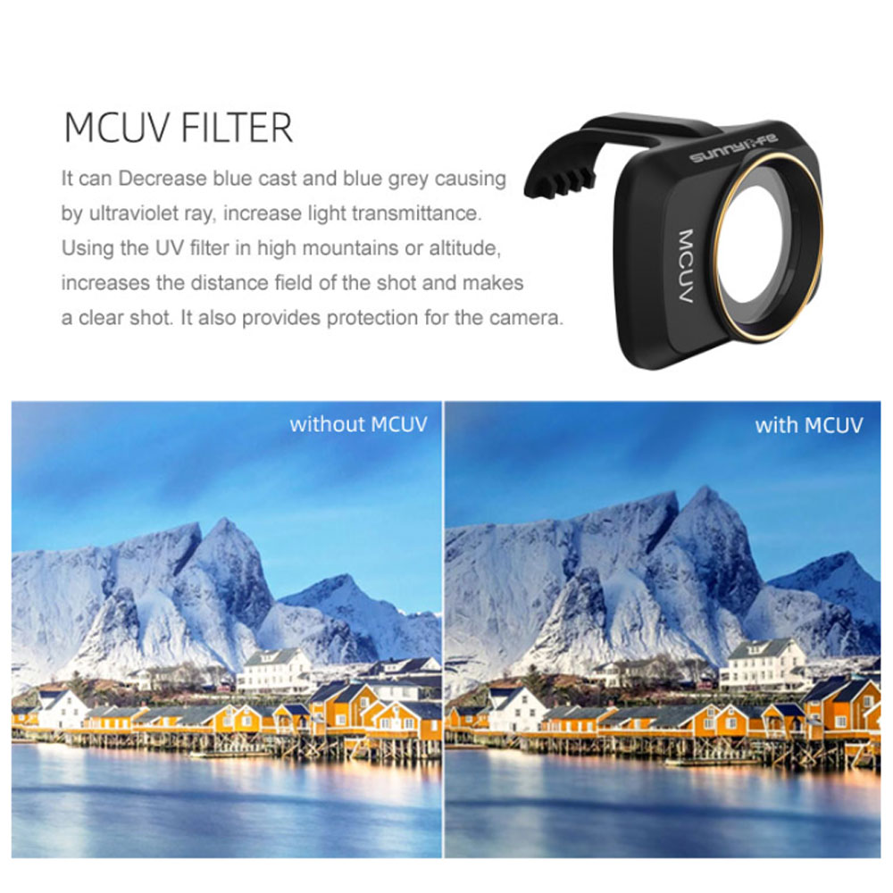 For DJI Mini 2 SE Gimbal Camera Lens Filter UV CPL ND4 8 16 32 NDPL Set Filter Kit for DJI Mini 2/Mini SE Drone Accessories