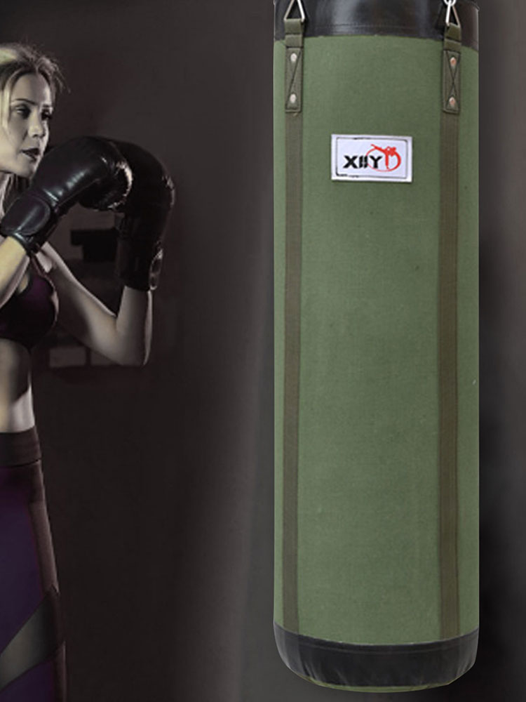 Empty Boxing Sand Bag Hanging Kick Sandbag Boxing Training Fight Karate Punching Bag Heavy Duty For Adult With Glove Wrist Guard