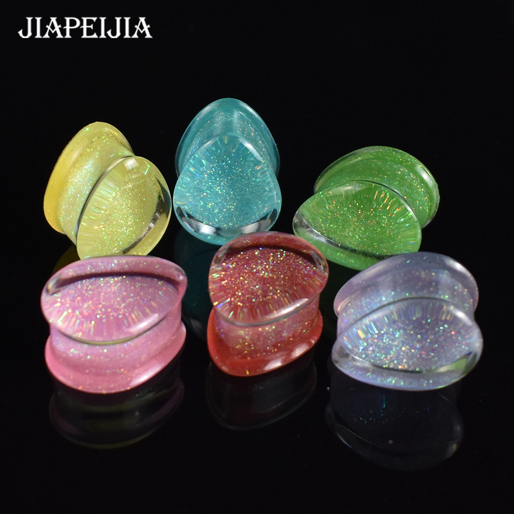 Drop-shaped Acrylic Ear Gauges Plugs and Tunnels Ear Stretcher Expander Body Jewelry 6-30mm