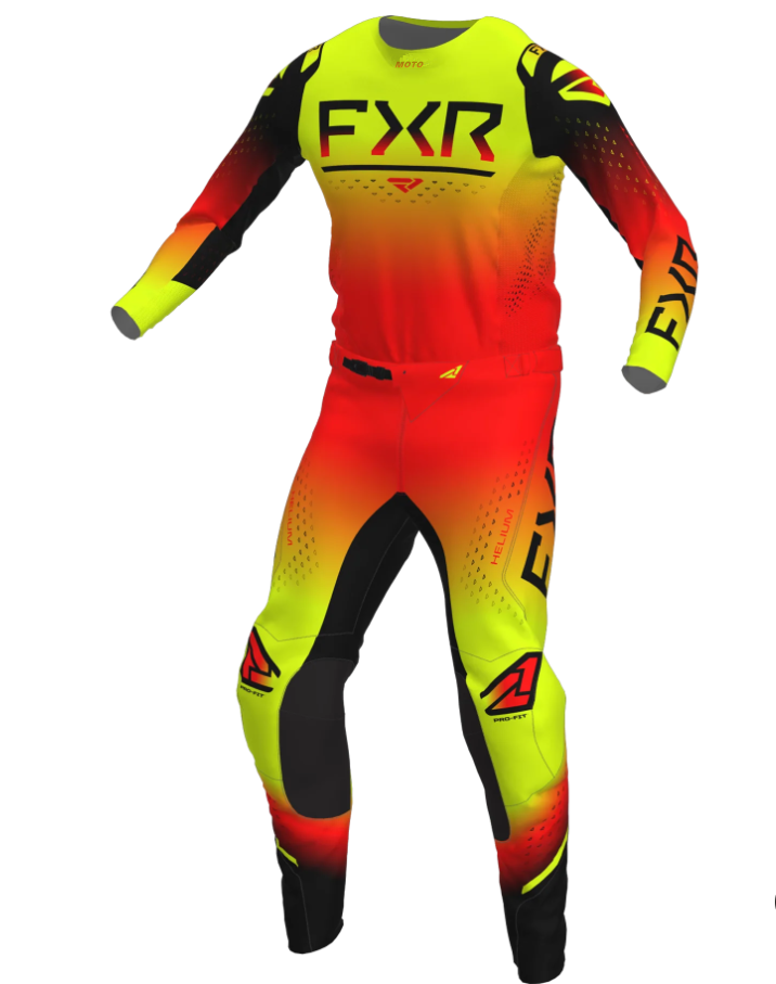 2023.06 Helium FXR Gear Set Motocross Clothing Off Road Moto Jersey Set Mx Breathable Dirt Bike Combo Suit