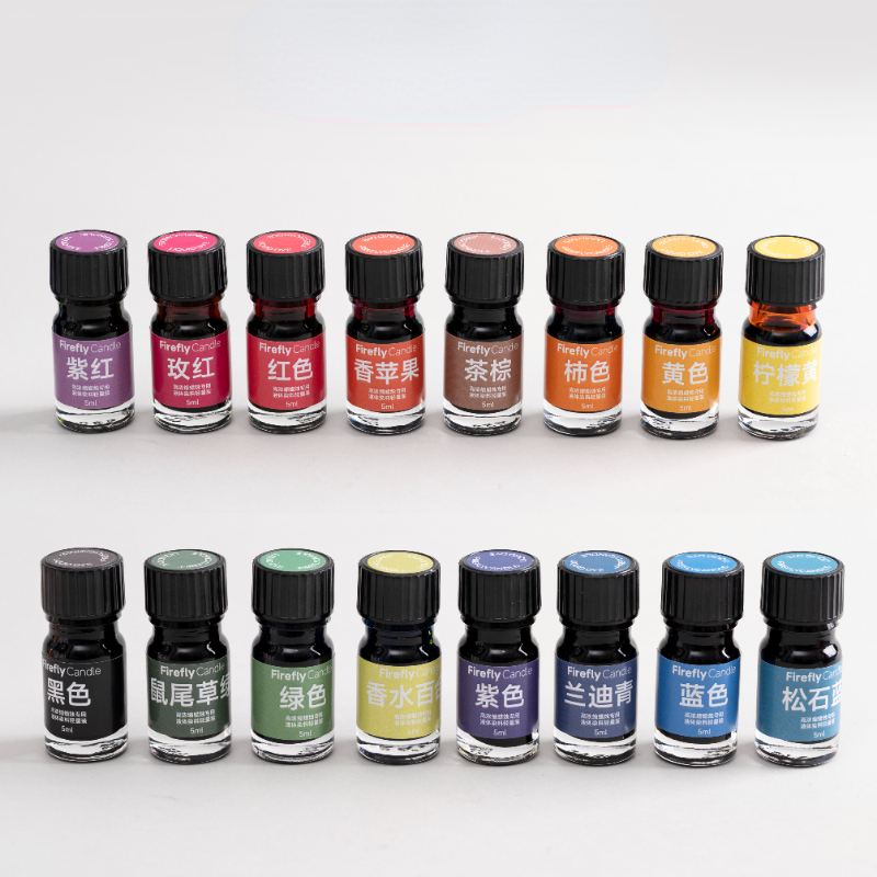Highly Concentrated Candle Liquid Dyes for Scented Candles Soy Wax Vegetable Wax Coloring Material