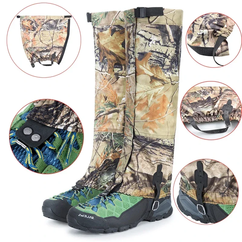 Legging Waterproof Cover Outdoor Gaiters Hiking Wraps Leg Climbing Guard Boots Double-deck Hunting Snow Protection