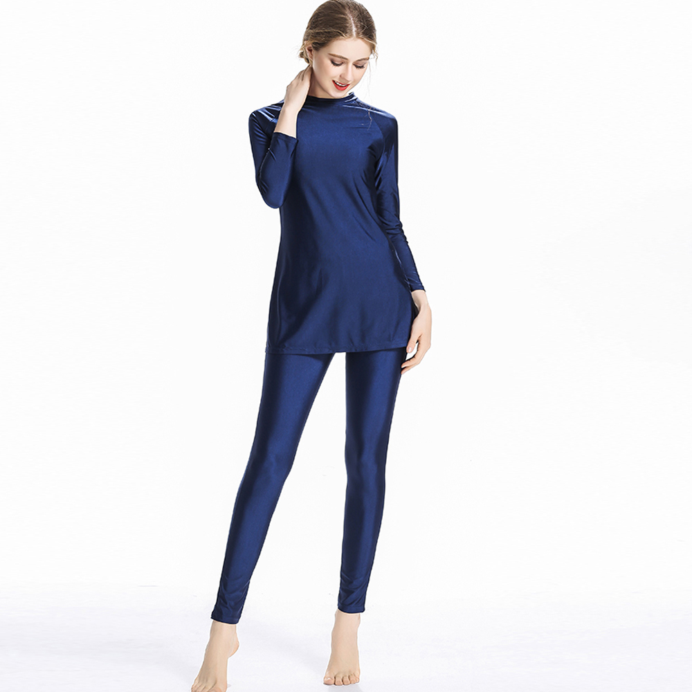 YONGSEN Muslim Swimsuit Plus Size Islamic Swimwear Women Full Face Hijab Muslim Swim Suit with swim hat Burkinis