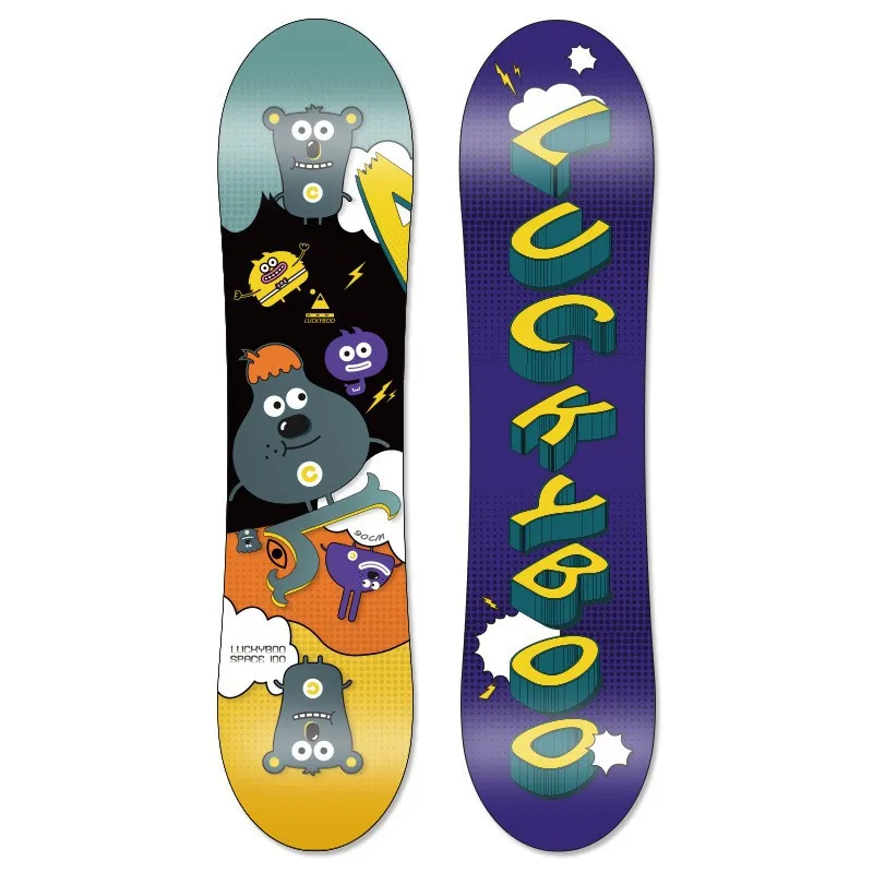 LUCKYBOO Children's Snowboard Winter Outdoor Sport Free Skiing Boy Girl Beginners Learn Ski Board Equipment80cm90cm