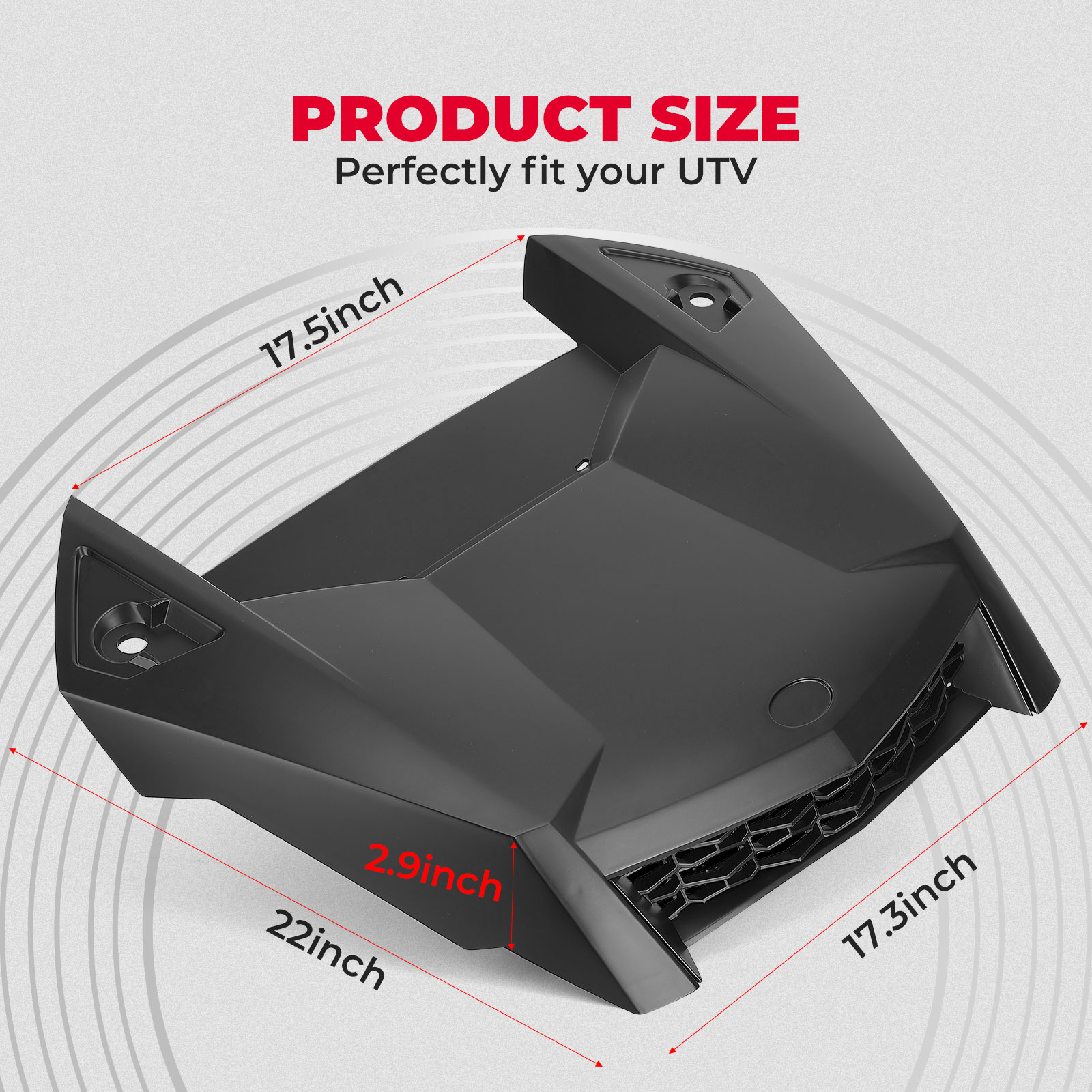 RZR UTV Hood Scoop Air Intake 5454429-632 Compatible with Polaris RZR XP/XP 4 1000 RZR Turbo S 4 RZR XP 4 Turbo 2018-2022 2023