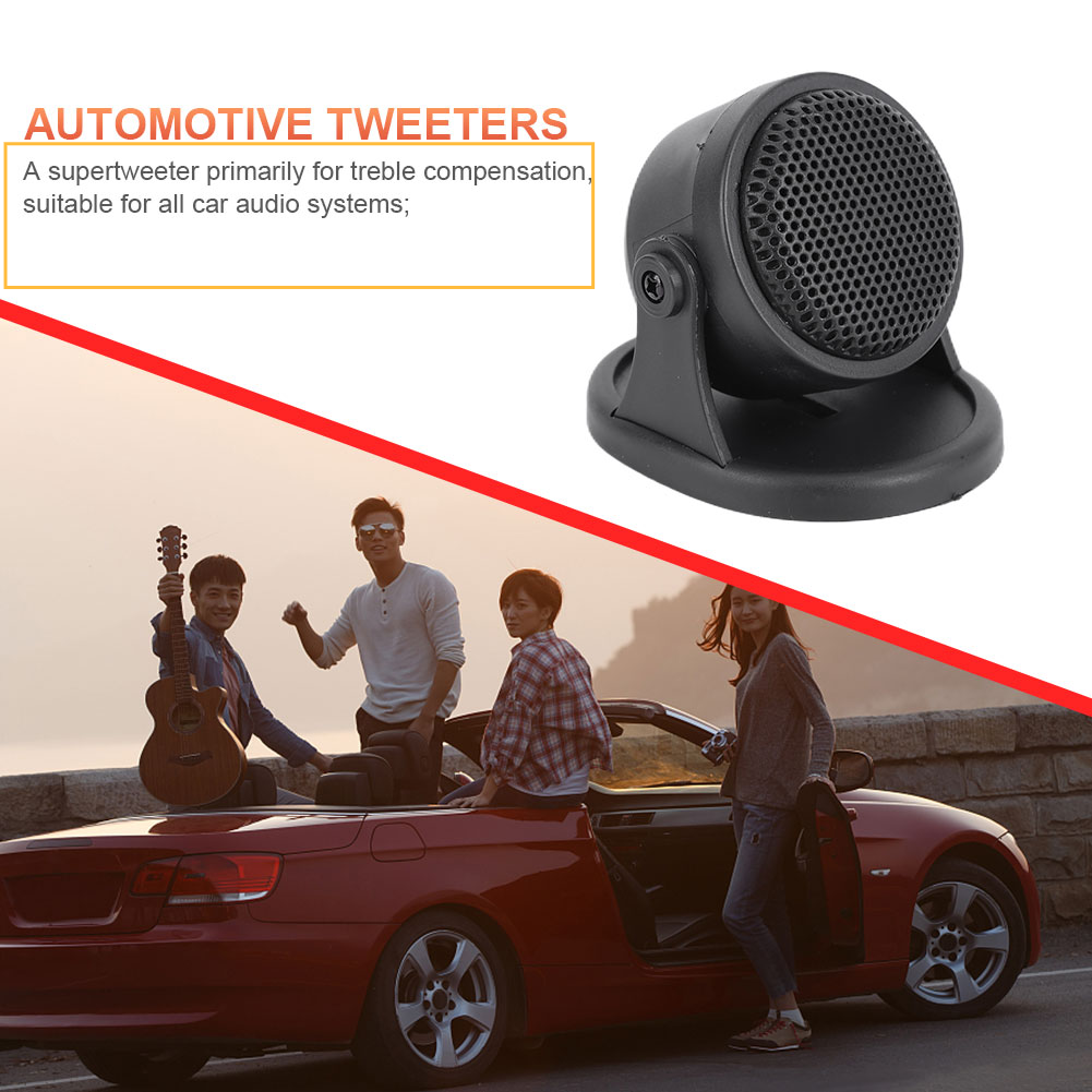 2PCS Universal Mini Dome Tweeter Speaker Car Horn Sound Car Hi-Fi Audio Loud Super Power Audio Sound for Vehicle SUV Auto