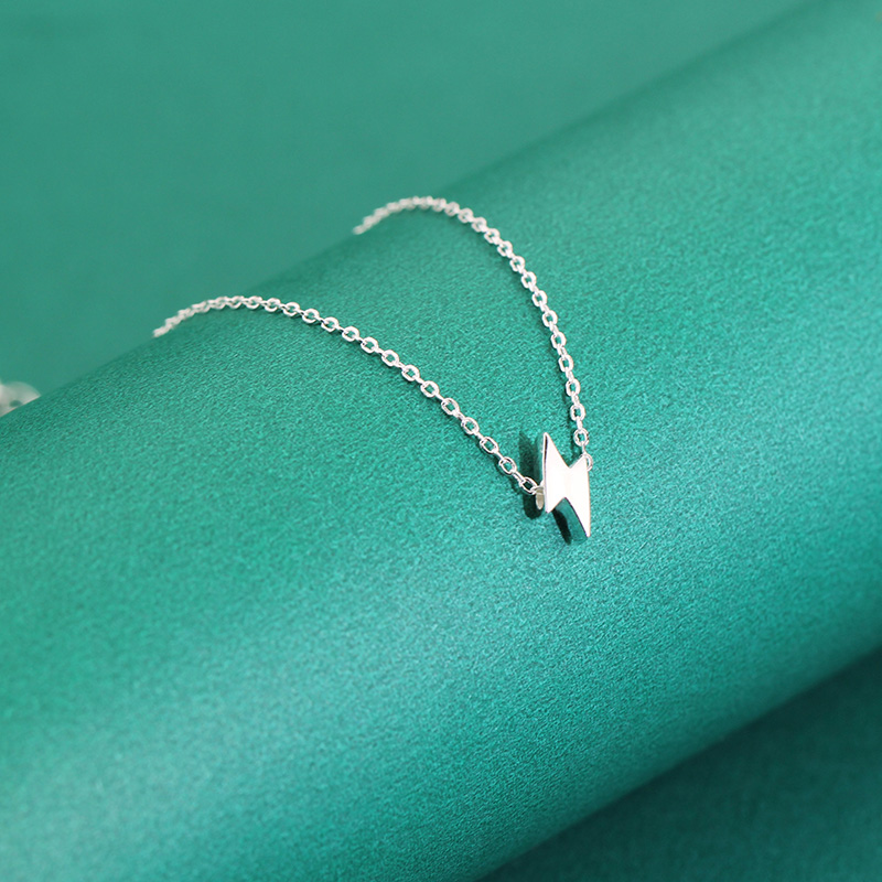 TrustDavis Minimalist 100% 925 Sterling Silver Cute Mini Lightning 16cm Bracelet For Women Girls Lady Birthday Gift DS1895