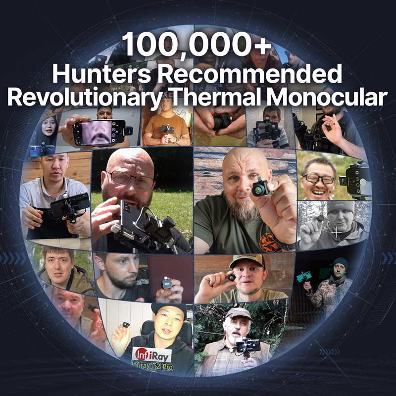 Monocular T2 Pro Thermal Imaging Camera Hunting Hiking Night Vision