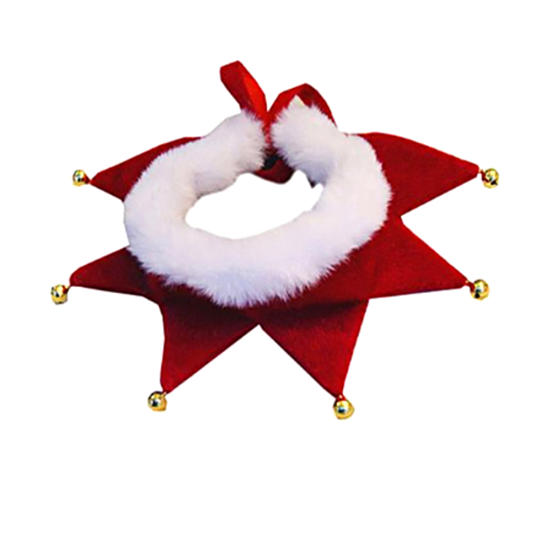 Christmas Dog Cat Xmas Scarf With Bells Puppy Bib New Year Pet Necklace Collar Small Dog Holiday Party Costume Accessories