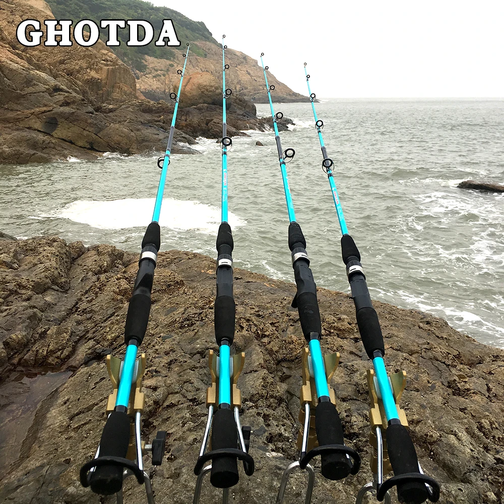GHOTDA Casting Fishing Rod 1.5m 1.8m Hard 2 Sections Lure Fishing Rod For Squid Pike Fishing pole