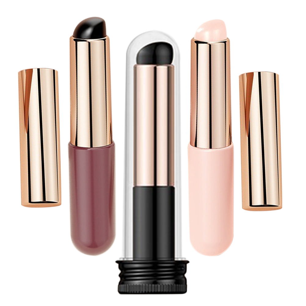 3 Pcs Manicure Tools Applicator for Nails Brush Lip Applicators Silicone Powder Supplies