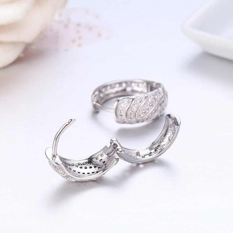 Full CZ Fingerprint Small Circles Loop Huggie Hoops Earrings For Women Child Girls Kids Gold Color Jewelry Oorbellen Aretes Aros