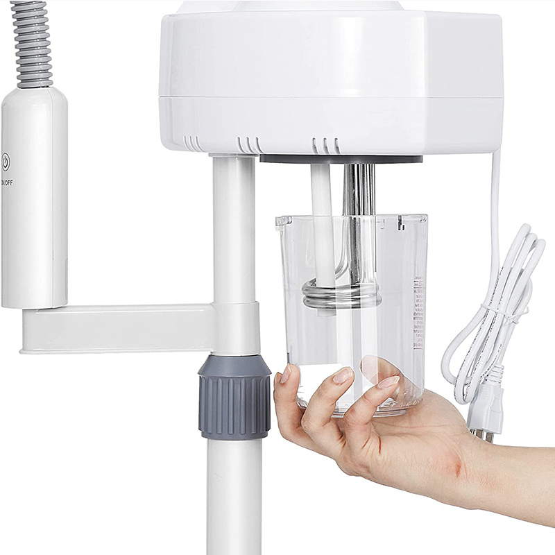 2 in 1 Multifunctional Spray Facial Steamer Ozone Beauty Device LED Magnifying Light Whitening Moisturizing Hydrating Skin