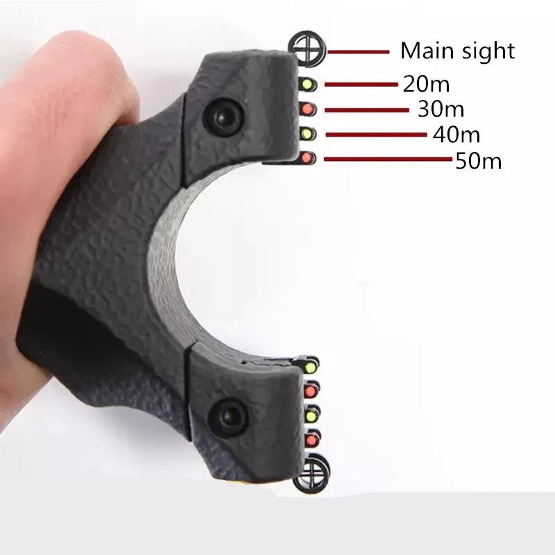 Hunting Slingshot Big Power Dyeing Surface Treatment Using Flat Rubber Band to Accurately Aim The Slingshot for Novices No Wood