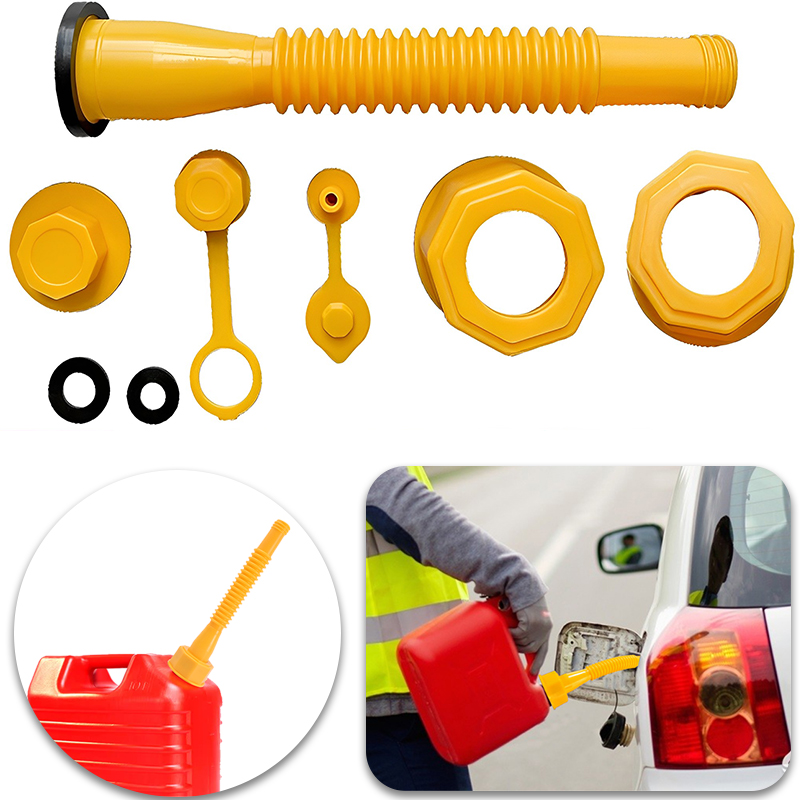Car Gas Tank Refueling Tool Plastic Oil Pipe Spout Nozzle Anti-leak Replacement Oil Pipe Tool Motorcycles Auto Parts Accessories