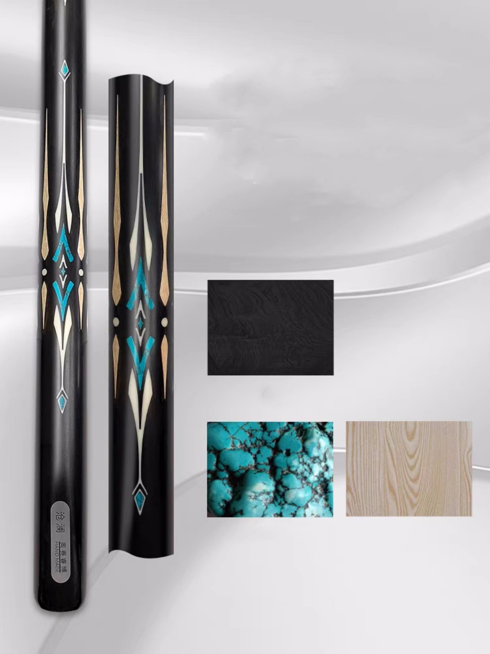 CangLan 57" Hand Made Snooker Pool Cue Stick 10.5mm + Extender + Case Set