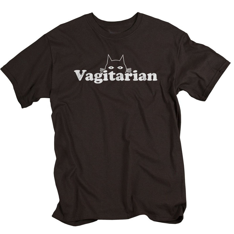 Womens Vagitarian Lesbian Shirt Funny Gay Pride Tshirt LGBT Feminist Cute Pussy Cat Rainbow Tshirt Causal T Shirt Women Gai