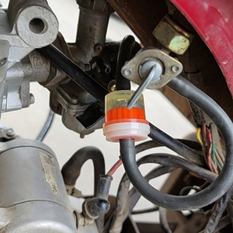 Universal Gas Fuel Gasoline Oil Filter for Motorcycle Moped Scooter Motocross Go Kart Gasoline Fuel Filters Car Accessories