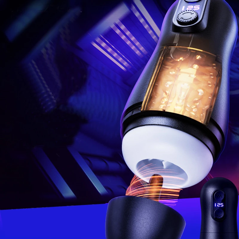 Sexuales Masturbator Men Automatic Remote Vibator Men's Toys Retractable Silicone Vaginas Homoual Sucking Mouth Electro Toys