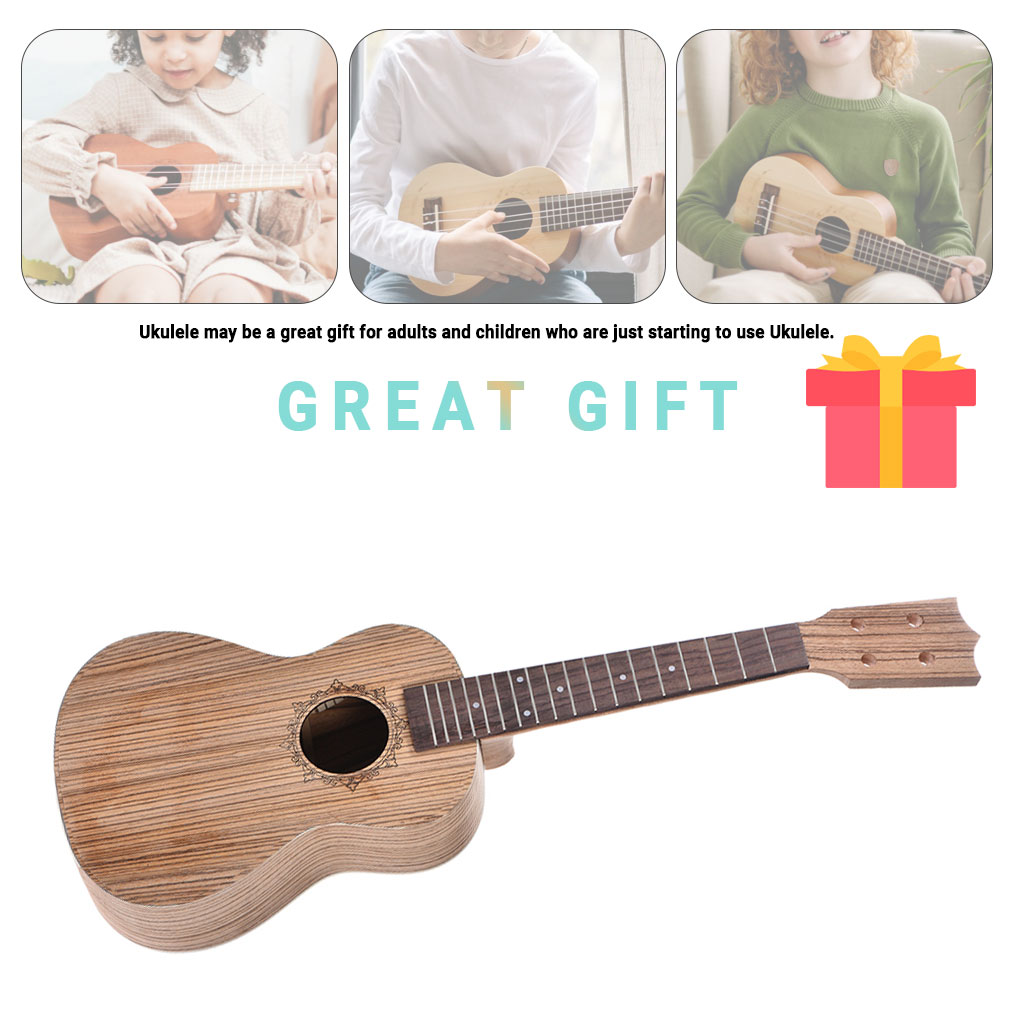 23'' 26'' Inch DIY Ukulele Zebrawood Hawaii Guitar Gitar Guitarra Zebra Wood Body Rosewood Fingerboard Peg String Bridge Nut SET