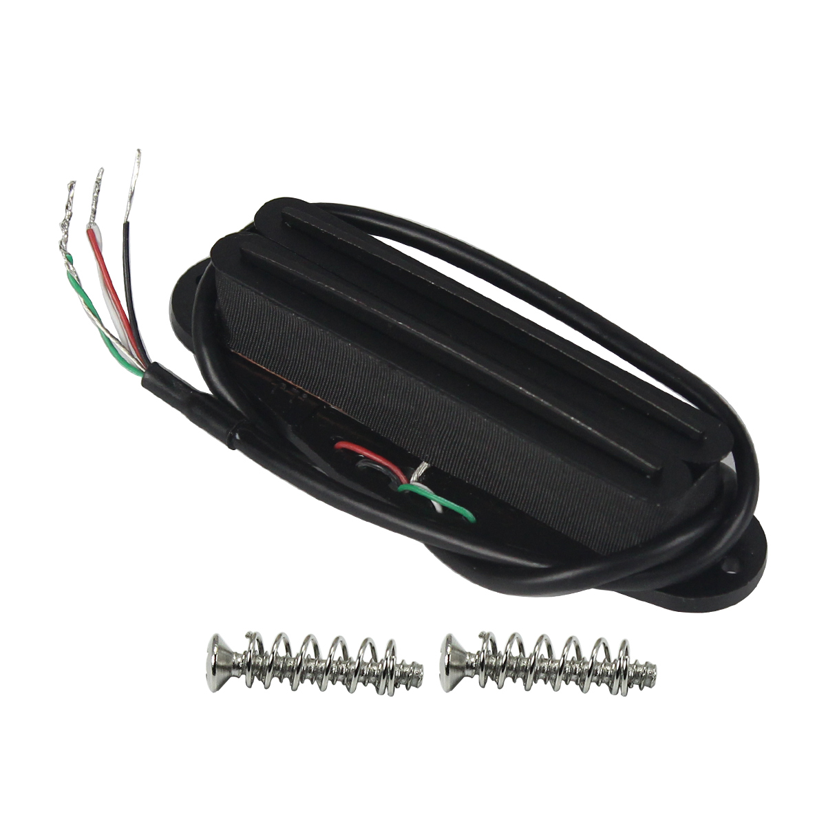 FLEOR 3PCS SSS Pickup Set Single Coil Sized Guitar Rail Humbucker Pickup Hot Dual Rails Ceramic For ST Electric Guitar Parts