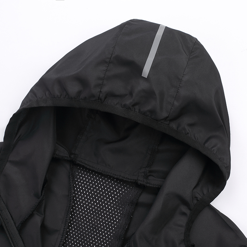 US Men's Summer Jackets Outdoor Ultra-light Waterproof Hiking Soft Shell Reflective Hooded Fishing Jacket Sunscreen Clothing Men