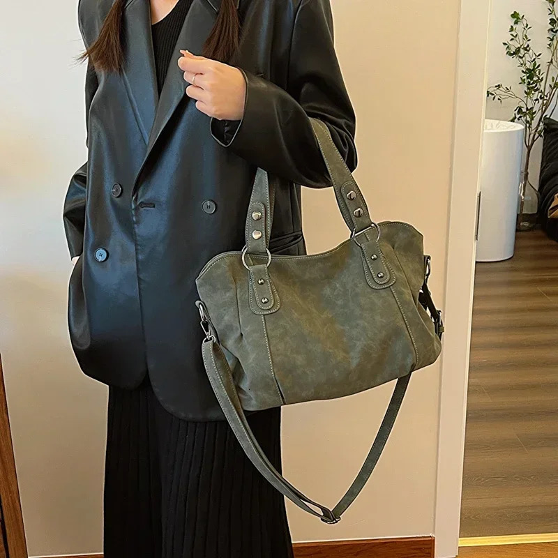 Solid Pu Women's Casual Tote Ladies Bags on Sale 2024 High Quality Fashion Sewing Thread Handbag Bolsas Femininas H6.29#40 ddmymoon