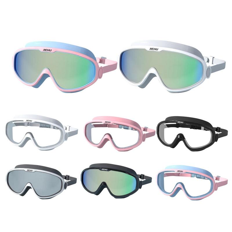 Adult Swimming Goggles Adjustable Anti-fog UV Waterproof Pool Glasses Unisex Large Frame Silicone Swimm Eyewear Swim Goggles