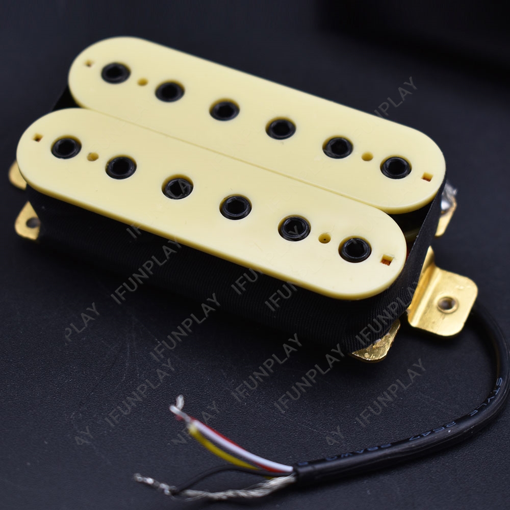 1Pc Adjustable Hex Screw Double Coil Humbucker Guitar Pickup Ceramic Magnet Neck Bridge 50MM 52MM Pickup for LP Electric Guitar
