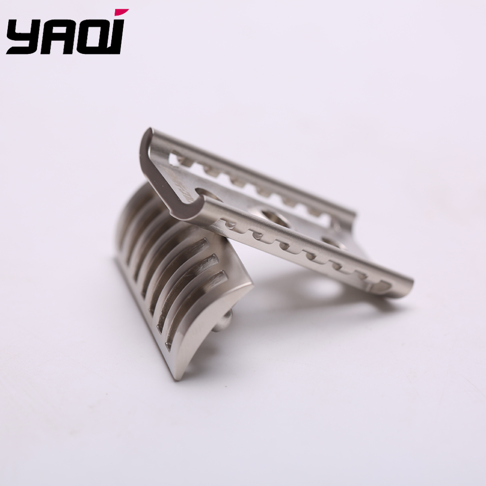 Yaqi Matte Nickel Color KNIGHT-HELMET Safety Razor Head for Men's Shaving Razors