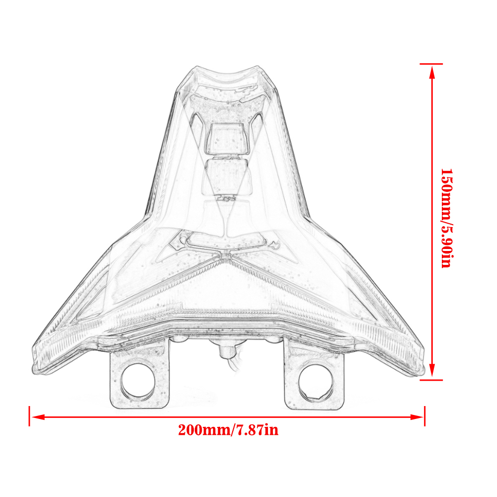 LED Tail Light Turn Signal Brake Light For Kawasaki Z1000 Z 1000 2013-2023 Brake Stop Lamp For Ninja 400 Z400 ZX10R ZX6R ZX 10R
