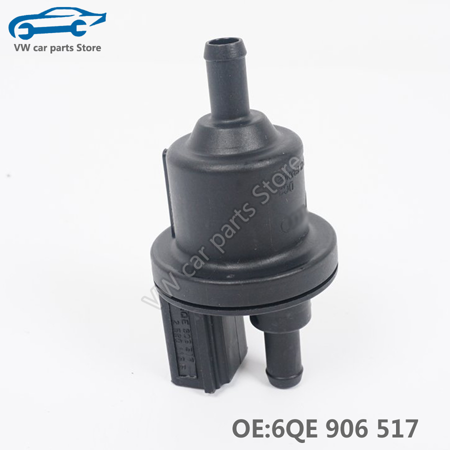 6QE906517 Canister Purge Vent Valve Solenoid For VW Golf Passat POLO Beetle Jetta Tiguan Touareg Audi A3 A4 A6 TT 1C0 906 517 A