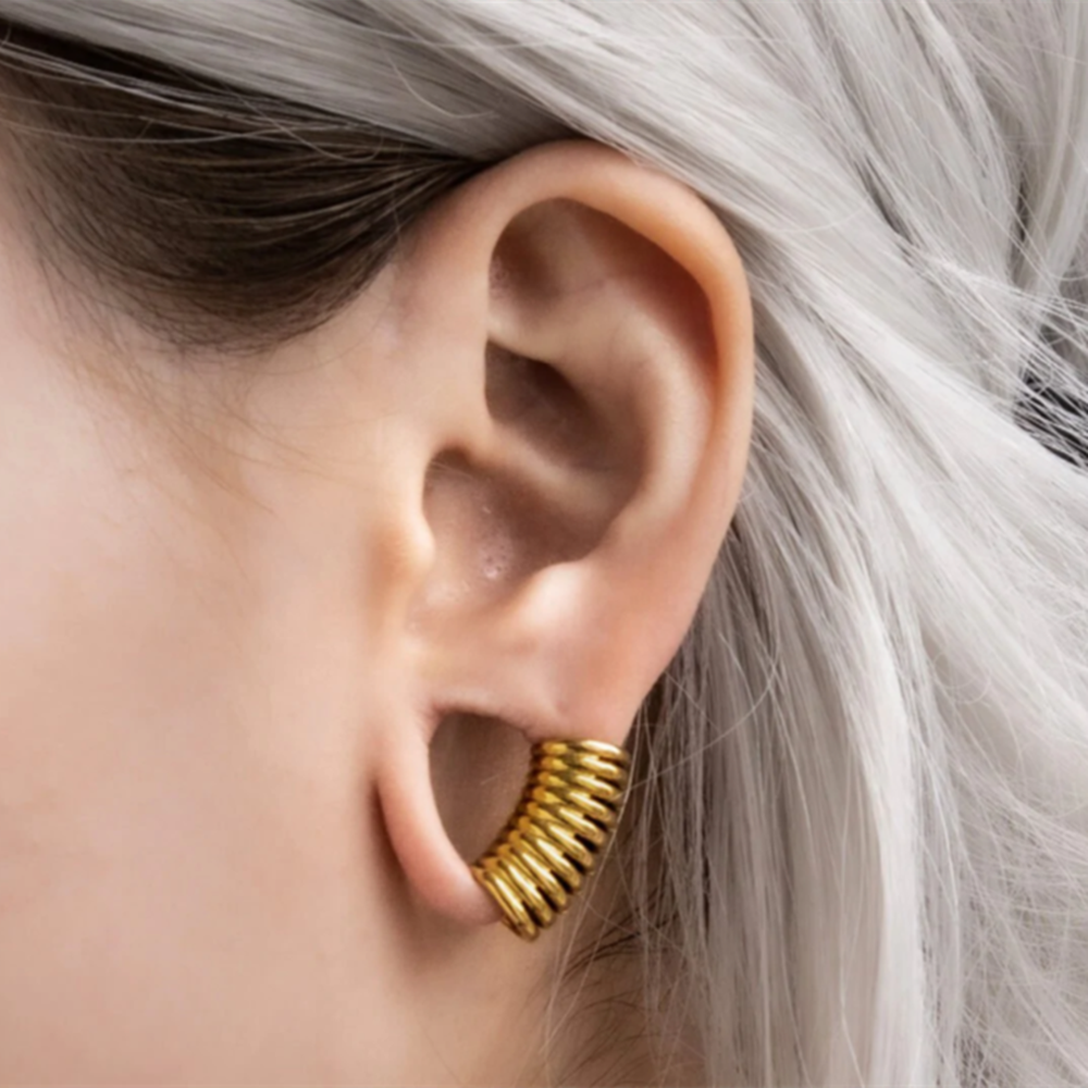 Giga 5 in 1 Stack Rings Design Ear Cuff Gauges Plugs Expander Ear Tunnels 10 in 1 Stretcher Earring Body Piercing Jewelry