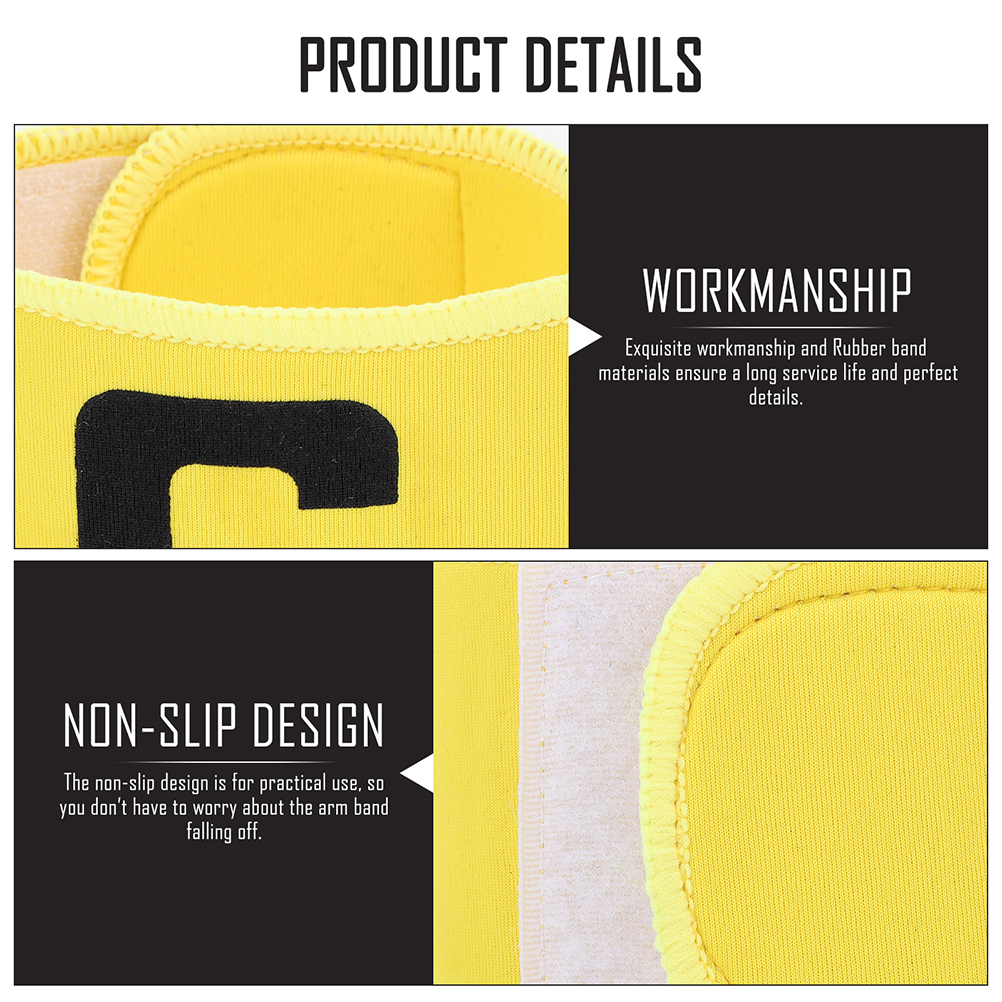 3 Pcs Captain Armband Professional Soccer Elastic Supply Accessory Football Sports