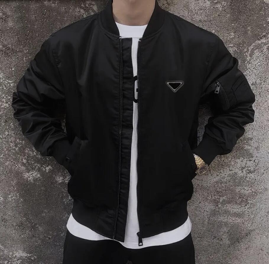 Men's Jackets Mens Jackets classic casual brand jacket Double material oversized Bomber jackets Arm pocket decoration asian size v-neck three color spring coat